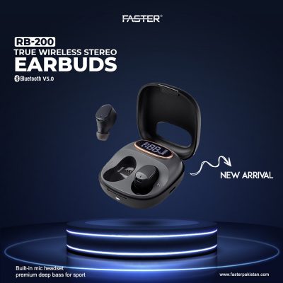 FASTER RB200 Rebirth Wireless Stereo Earbuds
